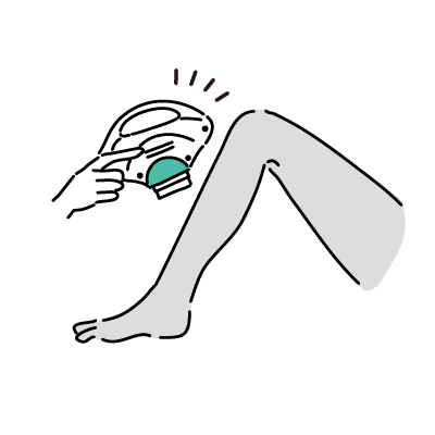 日焼けした肌にも使えて、1回の施術時間が短く、美肌効果もあり！